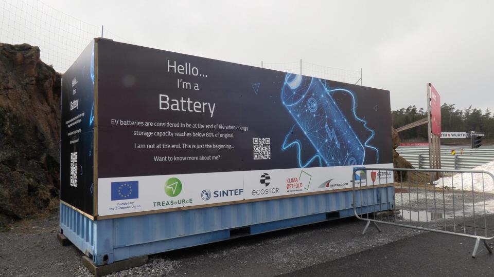 Lenke til artikkel: Brukte elbilbatterier får nytt liv på Rudskogen